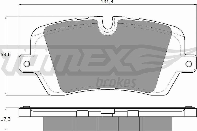 TOMEX brakes TX 18-34 - Brake Pad Set, disc brake autospares.lv