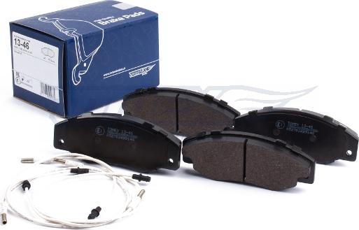 TOMEX brakes TX 13-46 - Brake Pad Set, disc brake autospares.lv