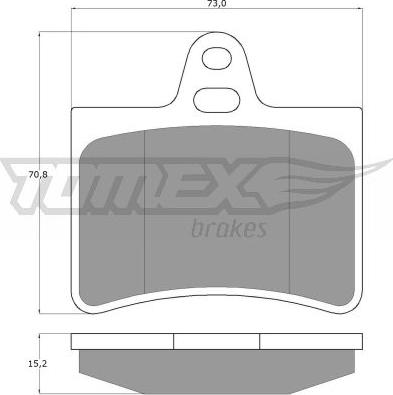 TOMEX brakes TX 13-33 - Brake Pad Set, disc brake autospares.lv