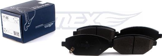 TOMEX brakes TX 17-89 - Brake Pad Set, disc brake autospares.lv