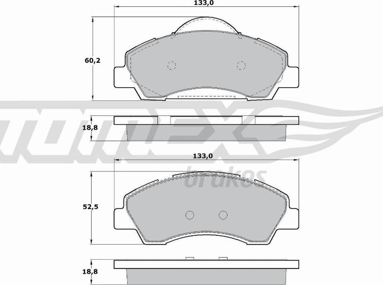 TOMEX brakes TX 17-28 - Brake Pad Set, disc brake autospares.lv