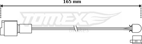 TOMEX brakes TX 30-95 - Warning Contact, brake pad wear autospares.lv