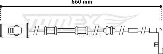 TOMEX brakes TX 30-96 - Warning Contact, brake pad wear autospares.lv