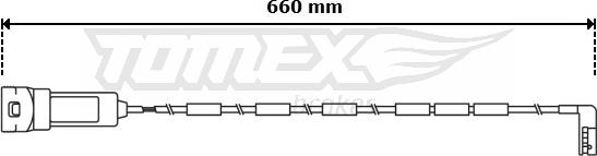 TOMEX brakes TX 30-93 - Warning Contact, brake pad wear autospares.lv