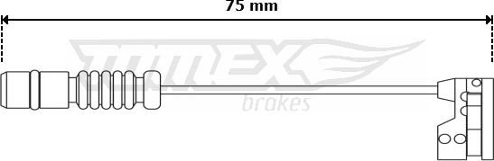 TOMEX brakes TX 30-92 - Warning Contact, brake pad wear autospares.lv