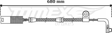 TOMEX brakes TX 30-46 - Warning Contact, brake pad wear autospares.lv