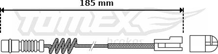 TOMEX brakes TX 30-54 - Warning Contact, brake pad wear autospares.lv