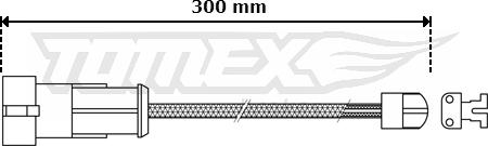 TOMEX brakes TX 30-53 - Warning Contact, brake pad wear autospares.lv