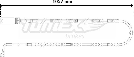 TOMEX brakes TX 30-57 - Warning Contact, brake pad wear autospares.lv