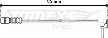 TOMEX brakes TX 30-06 - Warning Contact, brake pad wear autospares.lv