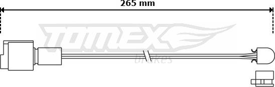 TOMEX brakes TX 30-83 - Warning Contact, brake pad wear autospares.lv