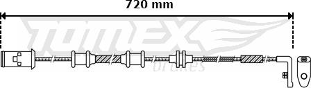 TOMEX brakes TX 30-39 - Warning Contact, brake pad wear autospares.lv