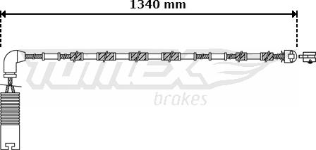 TOMEX brakes TX 30-38 - Warning Contact, brake pad wear autospares.lv
