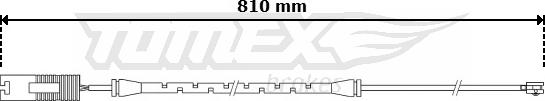 TOMEX brakes TX 30-77 - Warning Contact, brake pad wear autospares.lv