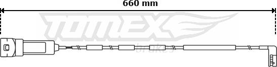 TOMEX brakes TX 31-03 - Warning Contact, brake pad wear autospares.lv