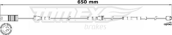 TOMEX brakes TX 31-15 - Warning Contact, brake pad wear autospares.lv