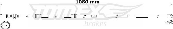 TOMEX brakes TX 31-18 - Warning Contact, brake pad wear autospares.lv