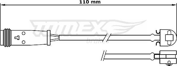 TOMEX brakes TX 31-17 - Warning Contact, brake pad wear autospares.lv