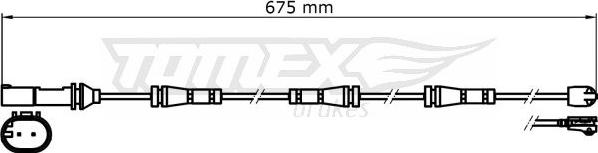 TOMEX brakes TX 31-35 - Warning Contact, brake pad wear autospares.lv