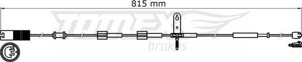 TOMEX brakes TX 31-37 - Warning Contact, brake pad wear autospares.lv