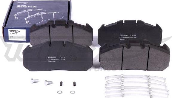 TOMEX brakes TX 29131 00 - Brake Pad Set, disc brake autospares.lv