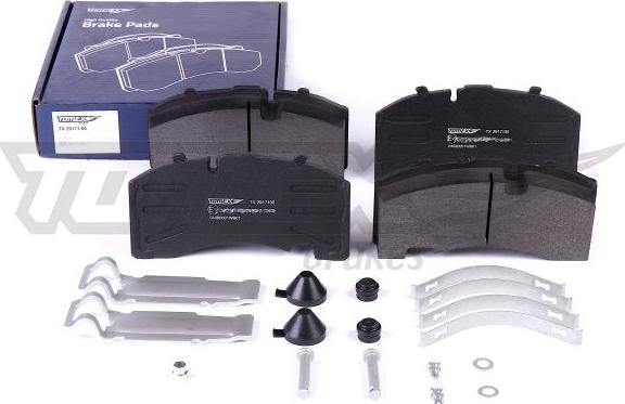 TOMEX brakes TX 29171 00 - Brake Pad Set, disc brake autospares.lv