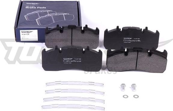 TOMEX brakes TX 29173 00 - Brake Pad Set, disc brake autospares.lv