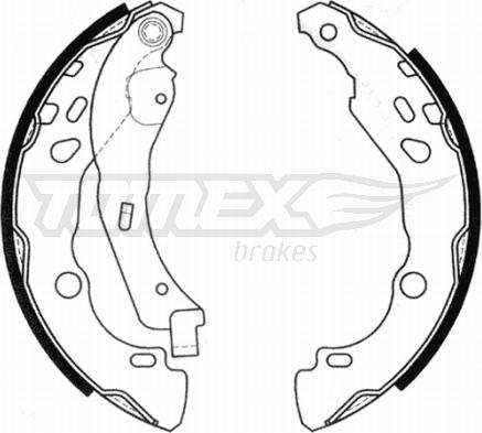 TOMEX brakes TX 20-99 - Brake Shoe Set autospares.lv