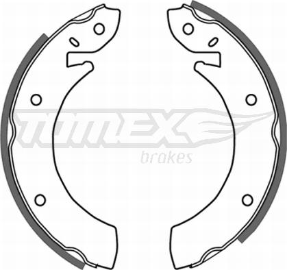 TOMEX brakes TX 20-96 - Brake Shoe Set autospares.lv