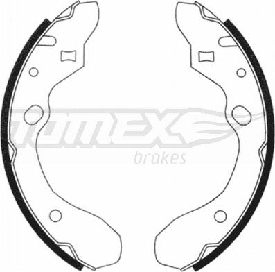 TOMEX brakes TX 20-91 - Brake Shoe Set autospares.lv