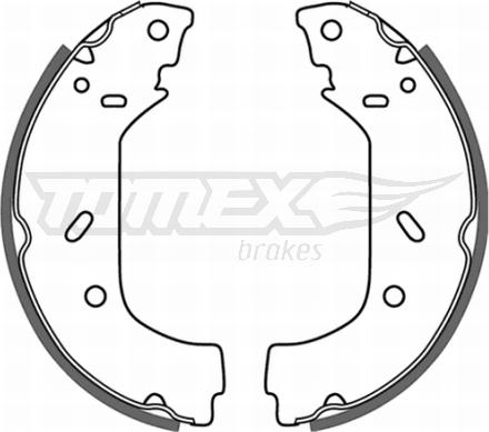 TOMEX brakes TX 20-98 - Brake Shoe Set autospares.lv