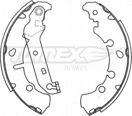 TOMEX brakes TX 20-93 - Brake Shoe Set autospares.lv