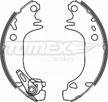 TOMEX brakes TX 20-44 - Brake Shoe Set autospares.lv