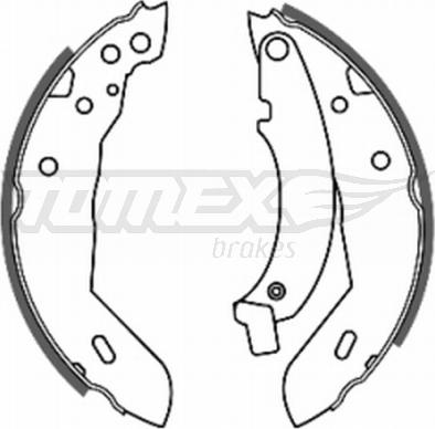 TOMEX brakes TX 20-40 - Brake Shoe Set autospares.lv