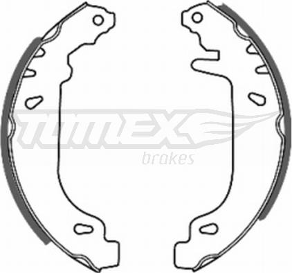 TOMEX brakes TX 20-41 - Brake Shoe Set autospares.lv
