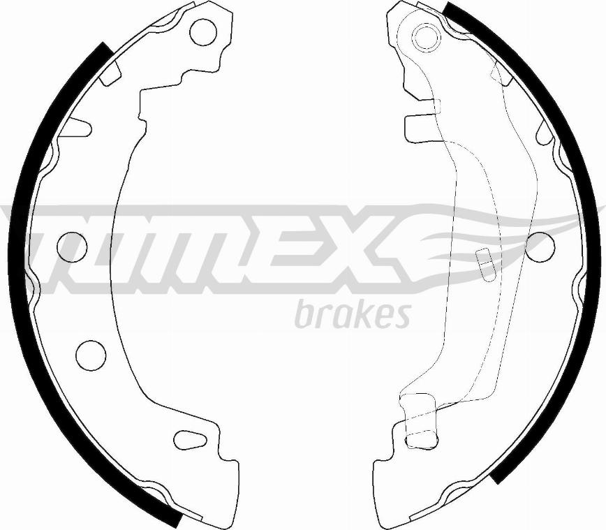 TOMEX brakes TX 20-43 - Brake Shoe Set autospares.lv