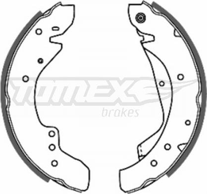 TOMEX brakes TX 20-59 - Brake Shoe Set autospares.lv