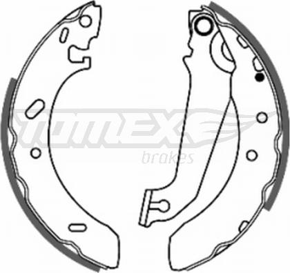 TOMEX brakes TX 20-54 - Brake Shoe Set autospares.lv