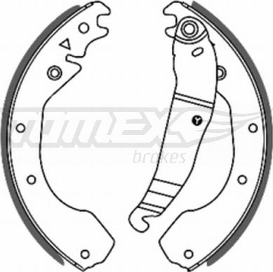 TOMEX brakes TX 20-56 - Brake Shoe Set autospares.lv