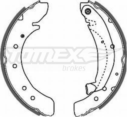 TOMEX brakes TX 20-50 - Brake Shoe Set autospares.lv