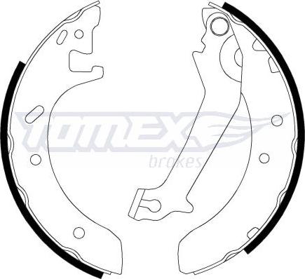 TOMEX brakes TX 20-51 - Brake Shoe Set autospares.lv