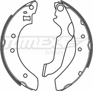 TOMEX brakes TX 20-61 - Brake Shoe Set autospares.lv