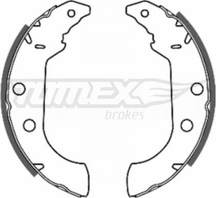 TOMEX brakes TX 20-67 - Brake Shoe Set autospares.lv