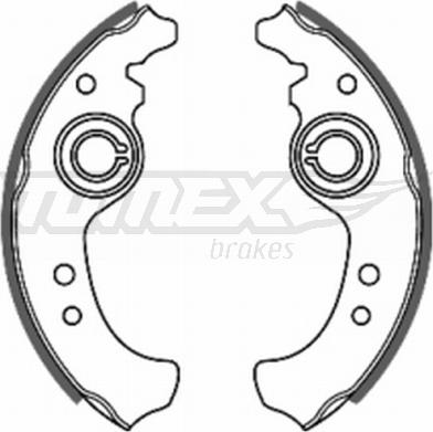 TOMEX brakes TX 20-01 - Brake Shoe Set autospares.lv