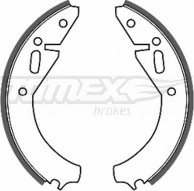 TOMEX brakes TX 20-07 - Brake Shoe Set autospares.lv