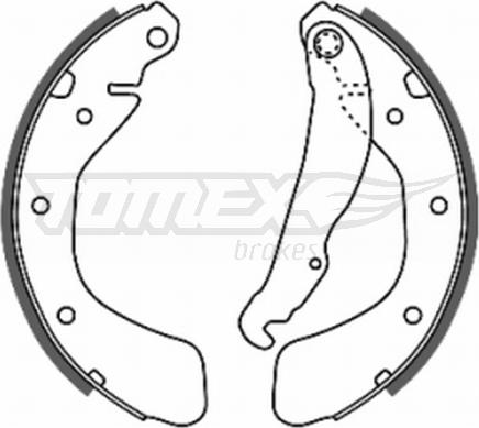 TOMEX brakes TX 20-18 - Brake Shoe Set autospares.lv