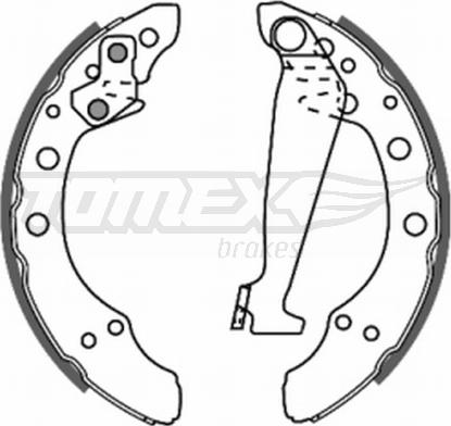 TOMEX brakes TX 20-86 - Brake Shoe Set autospares.lv
