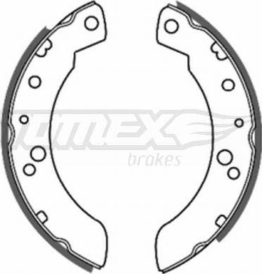 TOMEX brakes TX 20-33 - Brake Shoe Set autospares.lv