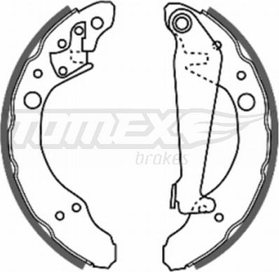 TOMEX brakes TX 20-24 - Brake Shoe Set autospares.lv