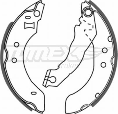 TOMEX brakes TX 20-20 - Brake Shoe Set autospares.lv